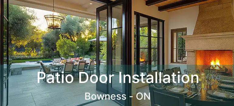  Patio Door Installation Bowness - ON