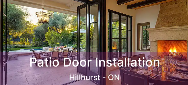  Patio Door Installation Hillhurst - ON