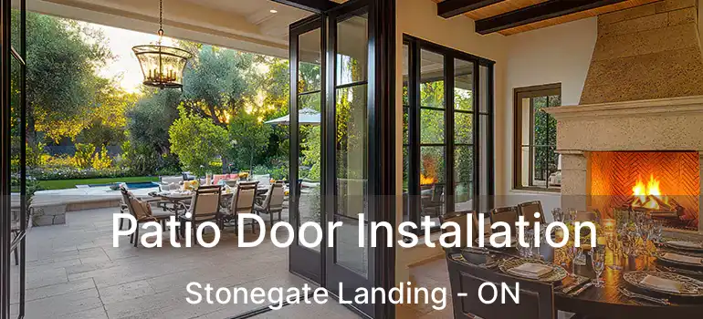  Patio Door Installation Stonegate Landing - ON