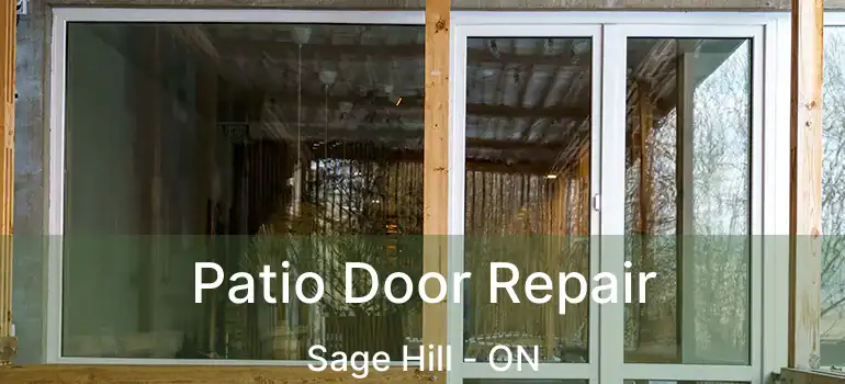  Patio Door Repair Sage Hill - ON