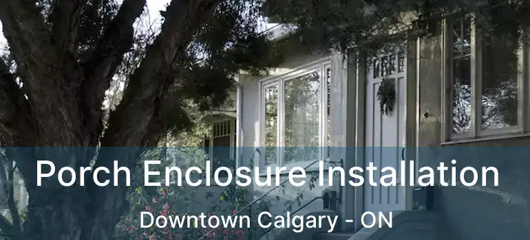  Porch Enclosure Installation Downtown Calgary - ON