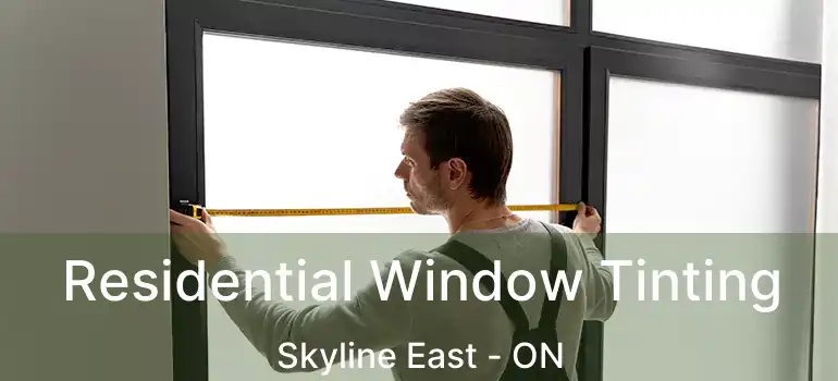  Residential Window Tinting Skyline East - ON