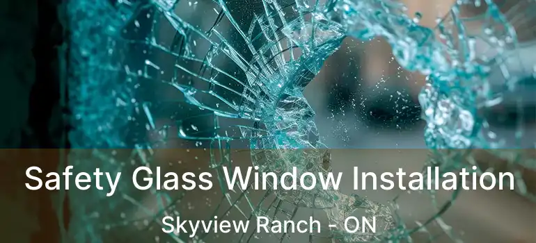  Safety Glass Window Installation Skyview Ranch - ON