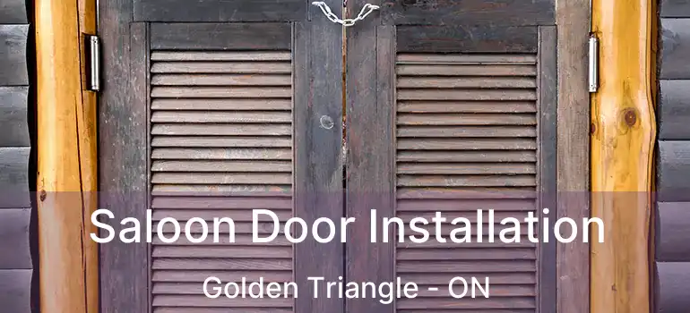  Saloon Door Installation Golden Triangle - ON