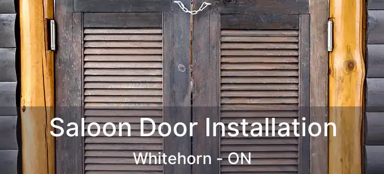  Saloon Door Installation Whitehorn - ON