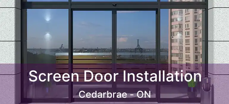  Screen Door Installation Cedarbrae - ON