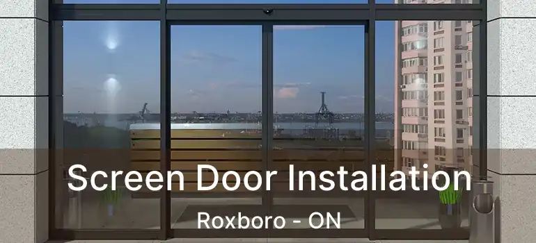  Screen Door Installation Roxboro - ON