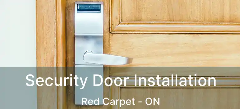  Security Door Installation Red Carpet - ON