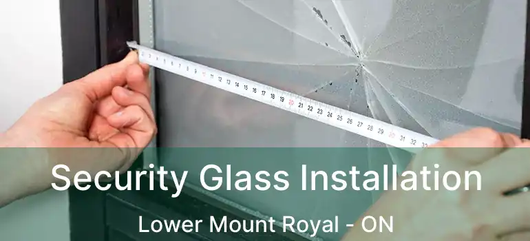  Security Glass Installation Lower Mount Royal - ON