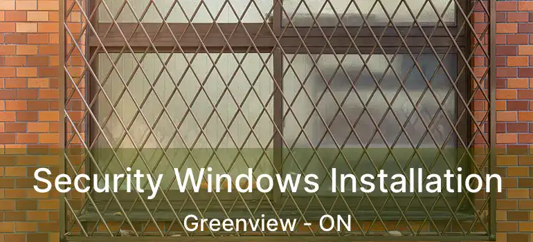  Security Windows Installation Greenview - ON
