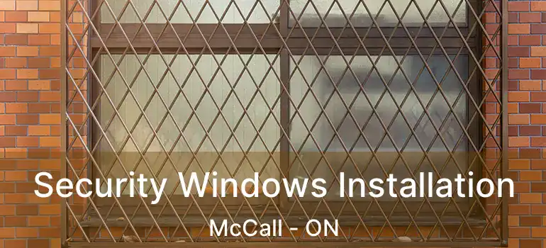  Security Windows Installation McCall - ON