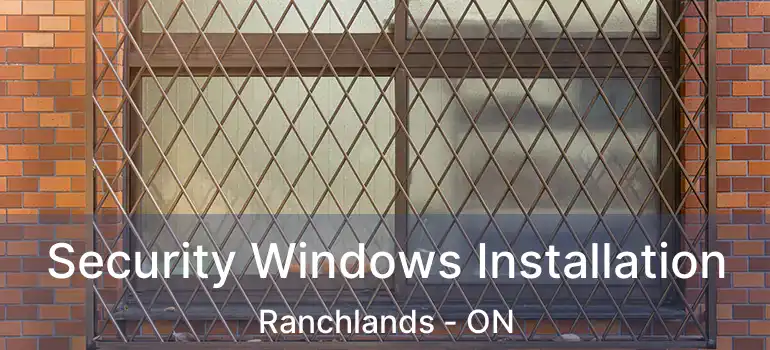  Security Windows Installation Ranchlands - ON