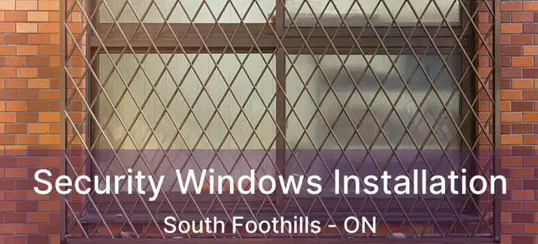  Security Windows Installation South Foothills - ON