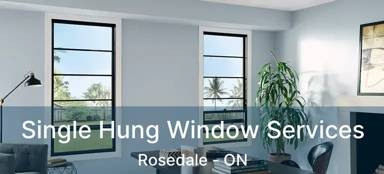  Single Hung Window Services Rosedale - ON
