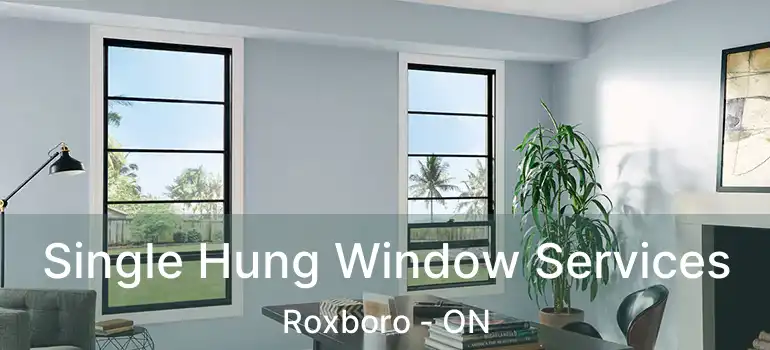  Single Hung Window Services Roxboro - ON