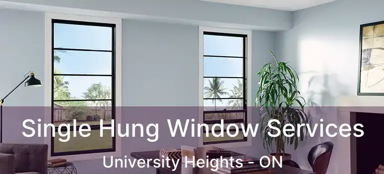 Single Hung Window Services University Heights - ON