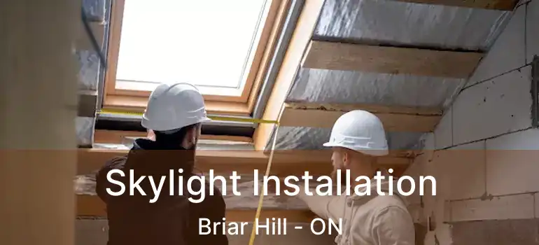  Skylight Installation Briar Hill - ON