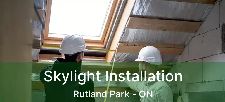  Skylight Installation Rutland Park - ON