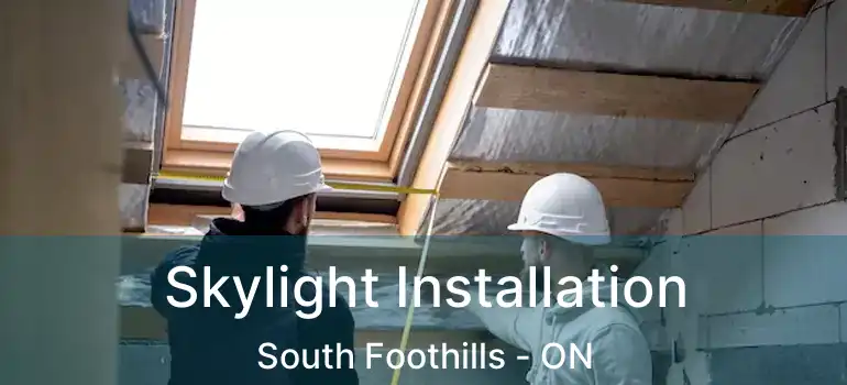  Skylight Installation South Foothills - ON