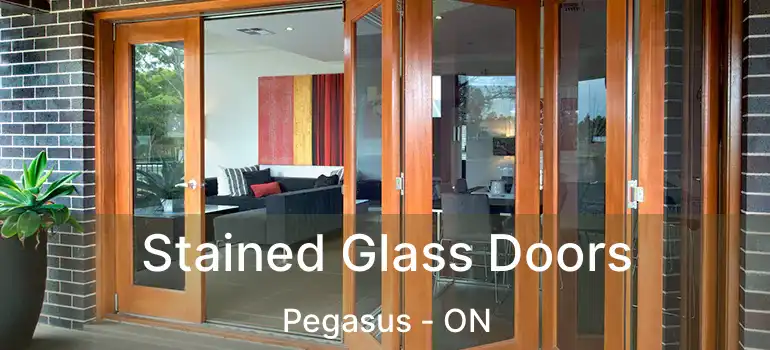  Stained Glass Doors Pegasus - ON