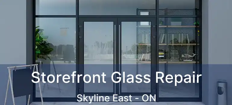  Storefront Glass Repair Skyline East - ON