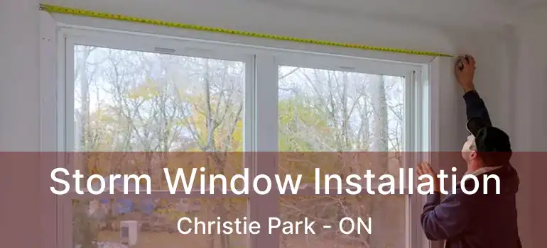  Storm Window Installation Christie Park - ON