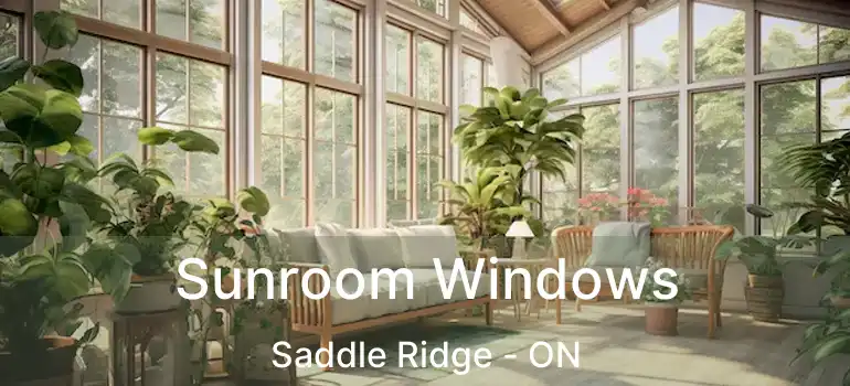 Sunroom Windows Saddle Ridge - ON