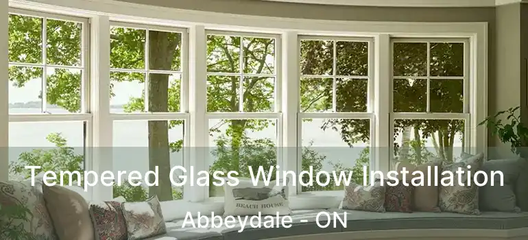  Tempered Glass Window Installation Abbeydale - ON