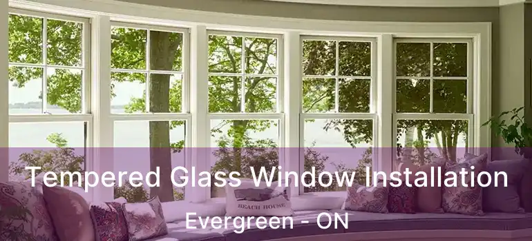  Tempered Glass Window Installation Evergreen - ON