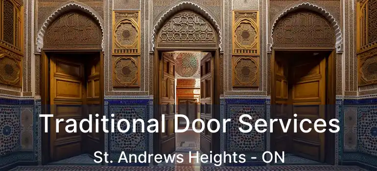  Traditional Door Services St. Andrews Heights - ON