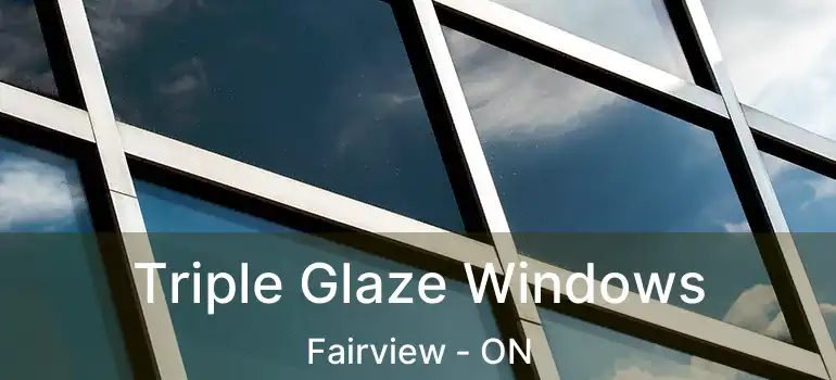  Triple Glaze Windows Fairview - ON