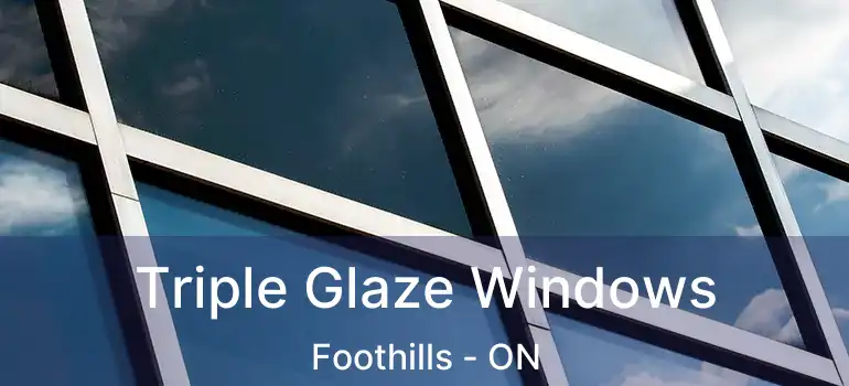  Triple Glaze Windows Foothills - ON