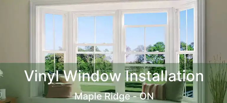  Vinyl Window Installation Maple Ridge - ON