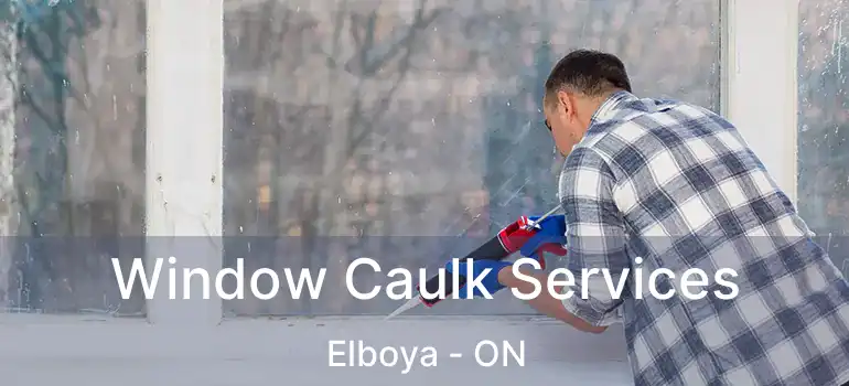  Window Caulk Services Elboya - ON