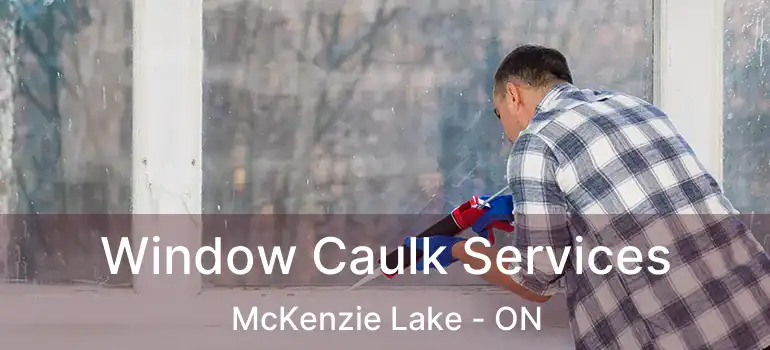  Window Caulk Services McKenzie Lake - ON