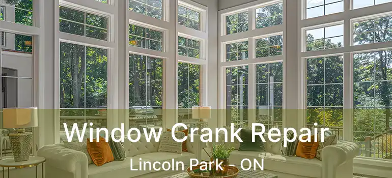  Window Crank Repair Lincoln Park - ON