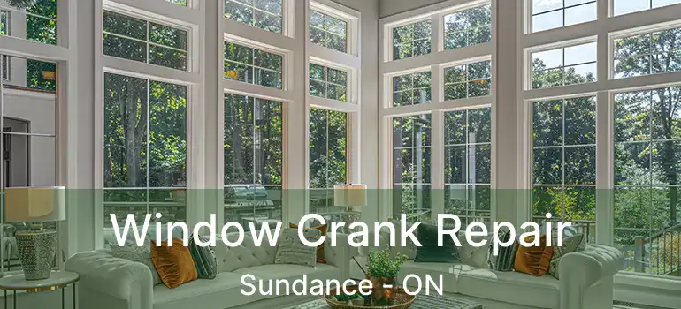  Window Crank Repair Sundance - ON