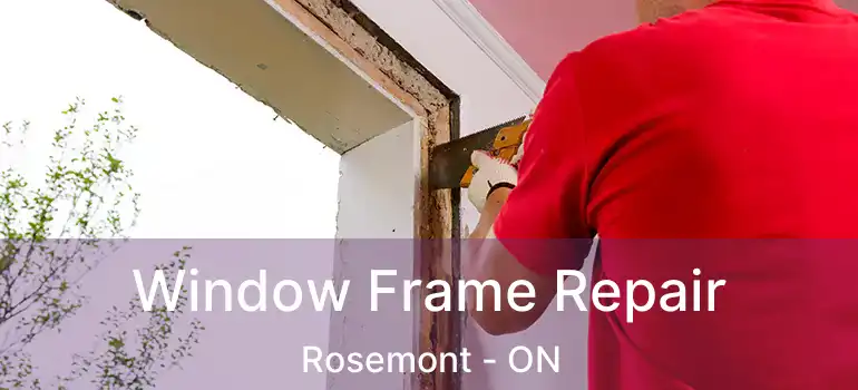  Window Frame Repair Rosemont - ON