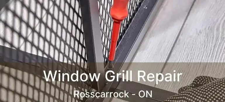  Window Grill Repair Rosscarrock - ON