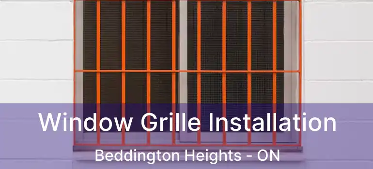  Window Grille Installation Beddington Heights - ON