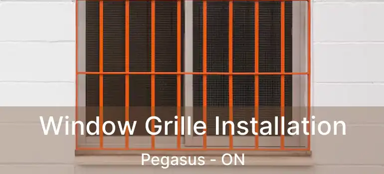 Window Grille Installation Pegasus - ON