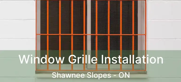  Window Grille Installation Shawnee Slopes - ON