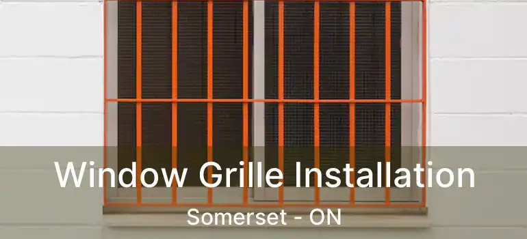  Window Grille Installation Somerset - ON