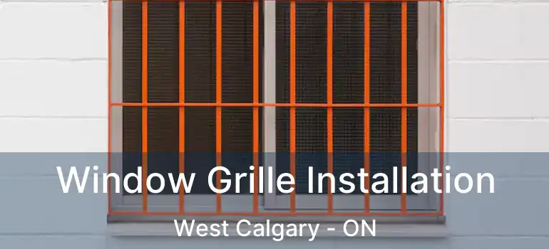  Window Grille Installation West Calgary - ON