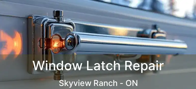  Window Latch Repair Skyview Ranch - ON