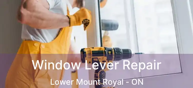  Window Lever Repair Lower Mount Royal - ON