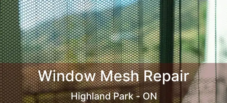  Window Mesh Repair Highland Park - ON