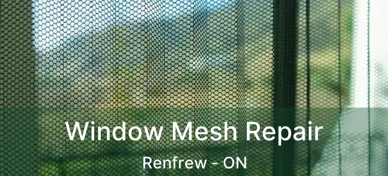 Window Mesh Repair Renfrew - ON