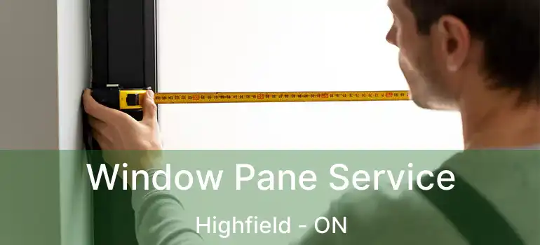  Window Pane Service Highfield - ON