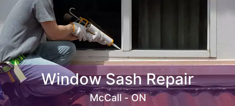  Window Sash Repair McCall - ON